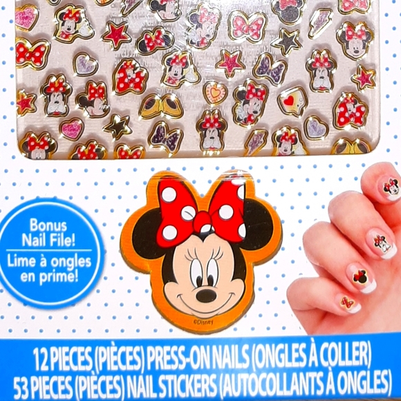 🌷2/18$ 🌷Minnie Mouse Nail Set NWT - Picture 4 of 6